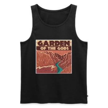 Garten der Götter Souvenir Naturliebhaber Wandern - Männer Premium Bio Tank Top - Schwarz - Vorne - AI Model Male 178 light (178cm)