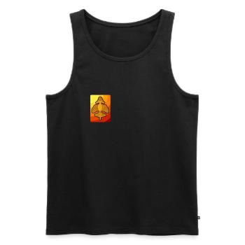 Ancient Astronaut Theory Quimbaya Airplane - Men's Premium Organic Tank Top - black - Front - AI Model Male 178 light (178cm)