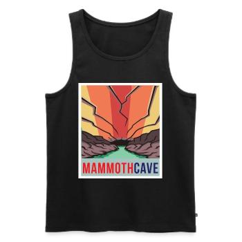 Mammoth Höhle Retro Nationalpark Souvenir Kentucky - Männer Premium Bio Tank Top - Schwarz - Vorne - Michal (187cm)