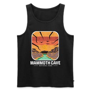 Nationalpark Mammoth Cave Kentucky Souvenir Höhle - Männer Premium Bio Tank Top - Schwarz - Vorne - Michal (187cm)