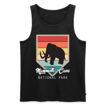 Nationalpark Souvenir Mammoth Cave Kentucky Wander - Männer Premium Bio Tank Top - Schwarz - Vorne - AI Model Male 178 light (178cm)