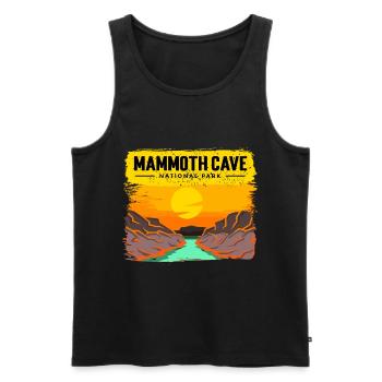 Nationalpark Höhle Mammoth Cave Kentucky Souvenir - Männer Premium Bio Tank Top - Schwarz - Vorne - AI Model Male 178 light (178cm)