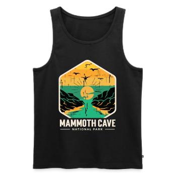Nationalpark Souvenir Mammoth Cave Kentucky Souven - Männer Premium Bio Tank Top - Schwarz - Vorne - AI Model Male 178 light (178cm)