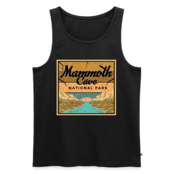 Mammoth Cave Kentucky Nationalpark Souvenir - Männer Premium Bio Tank Top - Schwarz - Vorne - AI Model Male 178 light (178cm)