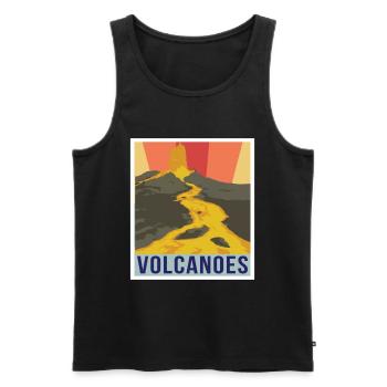 Nationalpark Souvenir Vulkan Insel Vulkane Hawaii - Männer Premium Bio Tank Top - Schwarz - Vorne - AI Model Male 178 light (178cm)