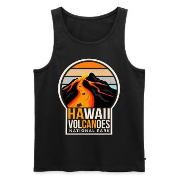 Hawaii Volcanoes Nationalpark Souvenir Vulkaninsel - Männer Premium Bio Tank Top - Schwarz - Vorne - AI Model Male 178 light (178cm)
