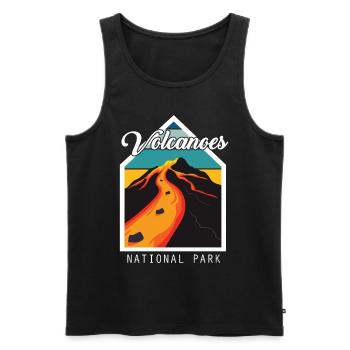 Vulkan Nationalpark Insel Hawaii Vulkan Souvenir - Männer Premium Bio Tank Top - Schwarz - Vorne - AI Model Male 178 light (178cm)