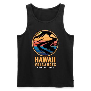 Hawaii Volcanoes Nationalpark Vulkan Insel Souveni - Männer Premium Bio Tank Top - Schwarz - Vorne - AI Model Male 178 light (178cm)