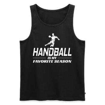 Handball Joueur Sport Équipe Handballeur - Débardeur bio Premium Homme - noir - Devant - Michal (187cm)
