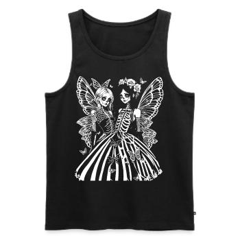 Fairycore Ästhetik Skelett Fee Goth Gothic G - Männer Premium Bio Tank Top - Schwarz - Vorne - Michal (187cm)