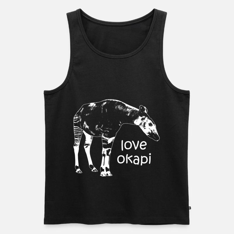 Okapi - Männer Premium Bio Tank Top - Schwarz