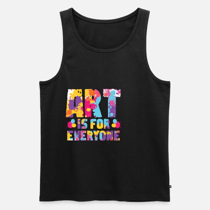 Für jeden Ästhet Gift - Männer Premium Bio Tank Top - Schwarz