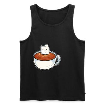 Marshmallow Man Camping-car Poison - Débardeur bio Premium Homme - noir - Devant - Michal (187cm)