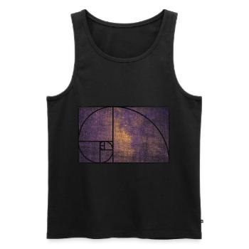 fibonacci Pyramiden Gizeh Mathematik Geometrie - Männer Premium Bio Tank Top - Schwarz - Vorne - AI Model Male 178 light (178cm)