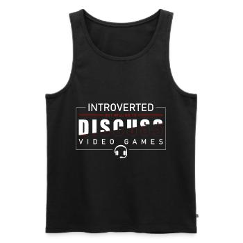 PC Nerd Gamer Graphics - Men's Premium Organic Tank Top - black - Front - AI Model Male 178 light (178cm)