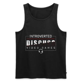 Zocker PC Masterrace Streaming - Männer Premium Bio Tank Top - Schwarz - Vorne - AI Model Male 178 light (178cm)