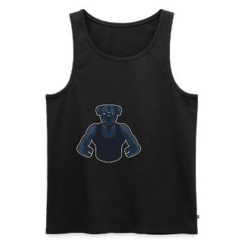 Strong Bulldog Bodybuilder Poison - Men's Premium Organic Tank Top - black - Front - Michal (187cm)