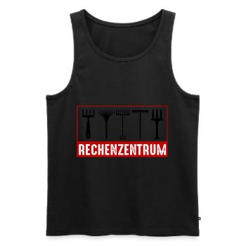 Rechenzentrum lustig Gartenarbeit lustig IT - Männer Premium Bio Tank Top - Schwarz - Vorne - AI Model Male 178 light (178cm)