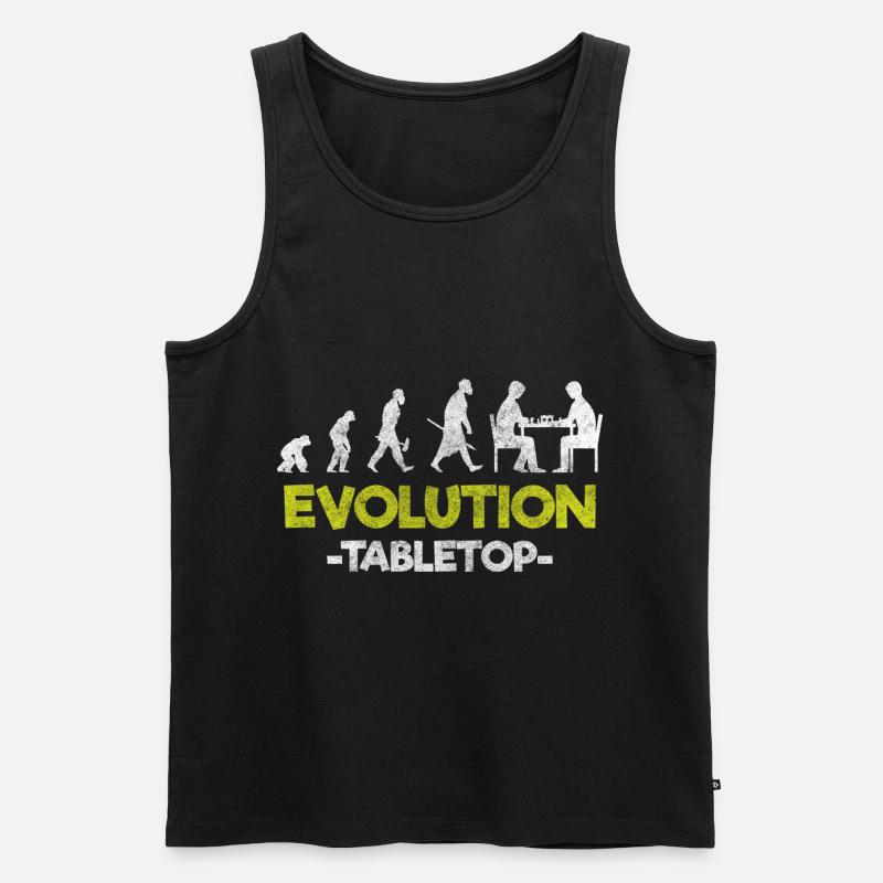Tabletop Spieleabend Gewinner - Männer Premium Bio Tank Top - Schwarz