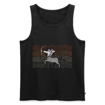 Horoscope Zodiac Symbol Star - Men's Premium Organic Tank Top - black - Front - Michal (187cm)