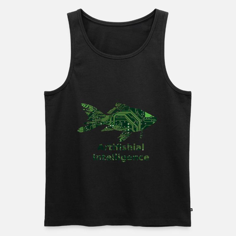 Artifishial Intelligence - AI - Männer Premium Bio Tank Top - Schwarz