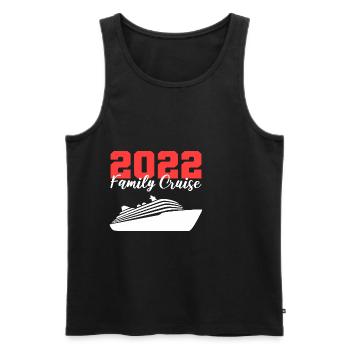2022 Family Cruise Tourist Gift - Men's Premium Organic Tank Top - black - Front - Michal (187cm)