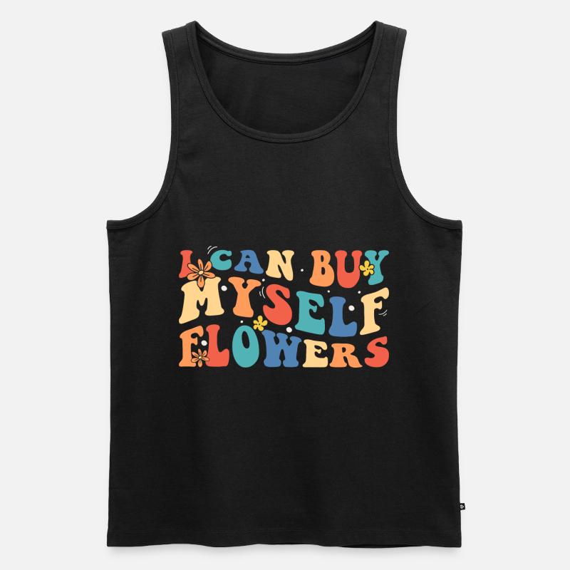 Flower Affection Romantic - Men's Premium Organic Tank Top - black
