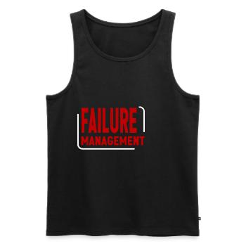 Failure Management 2 - Männer Premium Bio Tank Top - Schwarz - Vorne - Michal (187cm)