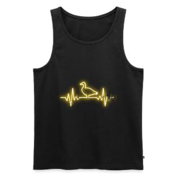 Ente - Männer Premium Bio Tank Top - Schwarz - Vorne - AI Model Male 178 light (178cm)