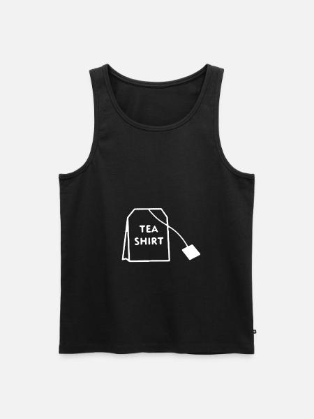 Tea shirt - Men's Premium Organic Tank Top - black