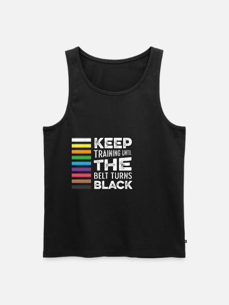 Keep training Black Belt Poison - Men's Premium Organic Tank Top - black