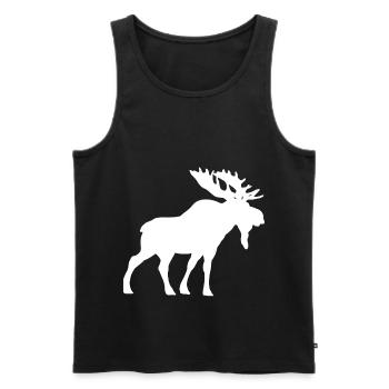 elk - Men's Premium Organic Tank Top - black - Front - Michal (187cm)