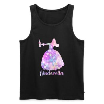 Ginderella Junggesellinnen - Männer Premium Bio Tank Top - Schwarz - Vorne - Michal (187cm)