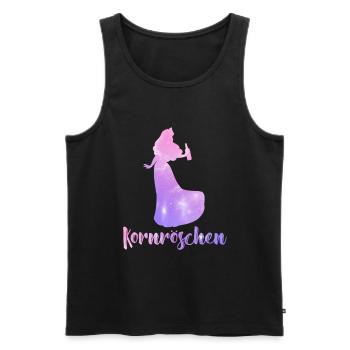 Kornröschen Junggesellinnen - Männer Premium Bio Tank Top - Schwarz - Vorne - Michal (187cm)