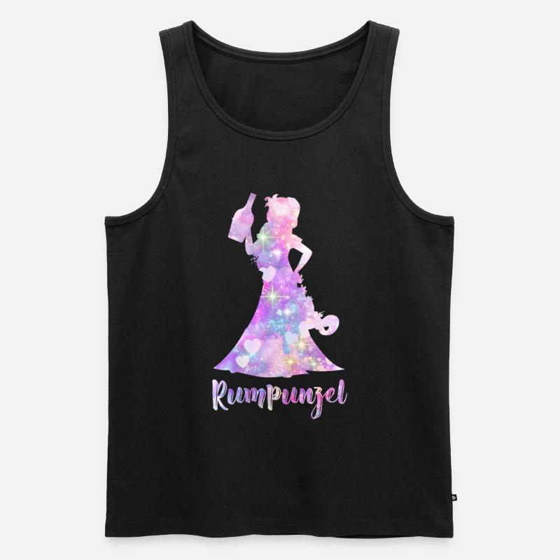 Rumpunzel Junggesellinnen - Männer Premium Bio Tank Top - Schwarz