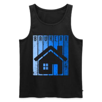 Client Construction Manager - Men's Premium Organic Tank Top - black - Front - AI Model Male 178 light (178cm)
