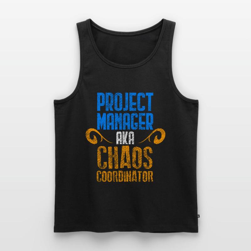 Project Manager Scrum Master Git Programmer Men's Premium Organic Tank Top