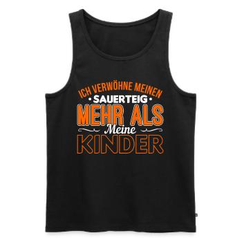 Sauerteig Verwöhnen Backen Bäcker Bäckerei Brot - Männer Premium Bio Tank Top - Schwarz - Vorne - Michal (187cm)