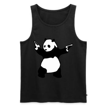 Gegen Rassismus Gewalt Black Lives Matter - Männer Premium Bio Tank Top - Schwarz - Vorne - AI Model Male 178 light (178cm)