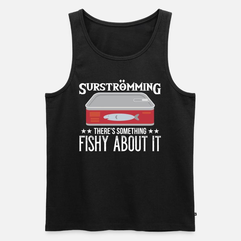Surströmming Suède Sushi Surströmming - Débardeur bio Premium Homme - noir