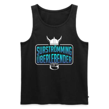 Surströmming Schweden Sushi Surströmming - Männer Premium Bio Tank Top - Schwarz - Vorne - Michal (187cm)