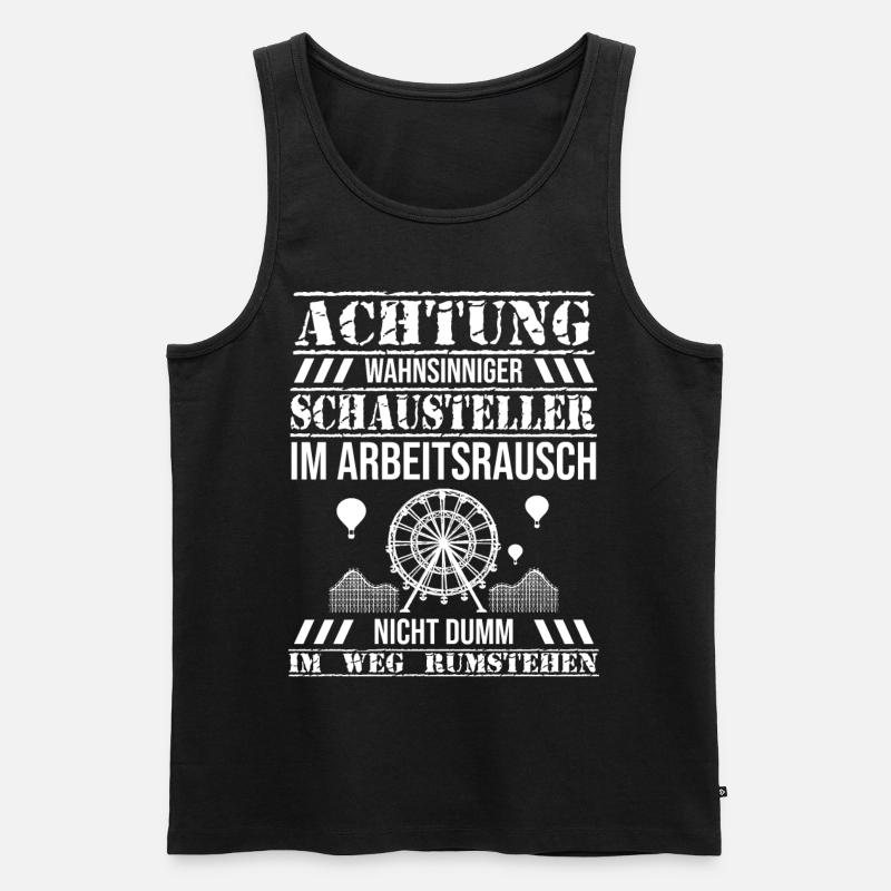 Schausteller - Männer Premium Bio Tank Top - Schwarz