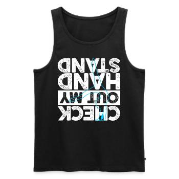 do gymnastics - Men's Premium Organic Tank Top - black - Front - AI Model Male 178 light (178cm)