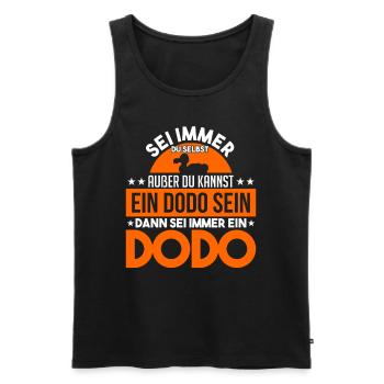 Dodo Dodos Ausgestorben Ornithologie - Männer Premium Bio Tank Top - Schwarz - Vorne - Michal (187cm)