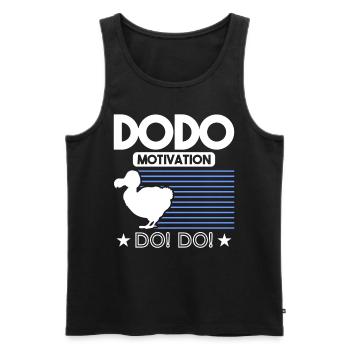 Ornithologie éteinte Dodo Dodos - Débardeur bio Premium Homme - noir - Devant - Michal (187cm)