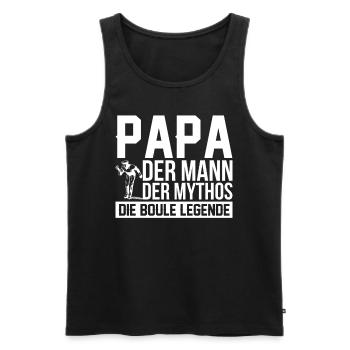 Boule Petanque Boccia Boules - Männer Premium Bio Tank Top - Schwarz - Vorne - Michal (187cm)