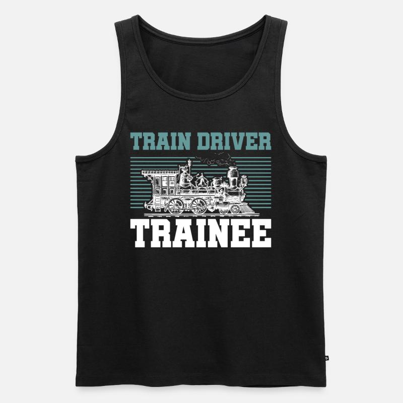 Lokführer - Männer Premium Bio Tank Top - Schwarz