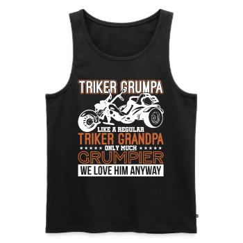 Trike Trikes Motorcycle Motorsport - Men's Premium Organic Tank Top - black - Front - Michal (187cm)