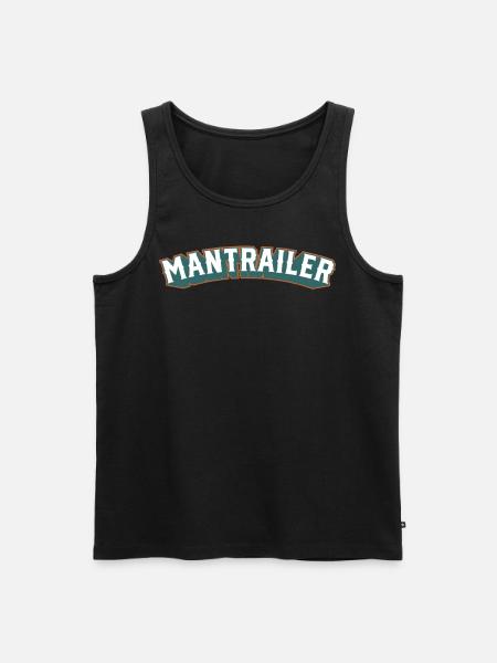Mantrailing dog mantrailer rescue dog - Men's Premium Organic Tank Top - black
