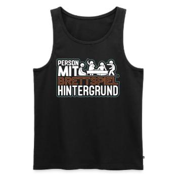 Boardgame Würfel Nerd Geek Brettspiel Geschenk - Männer Premium Bio Tank Top - Schwarz - Vorne - Michal (187cm)